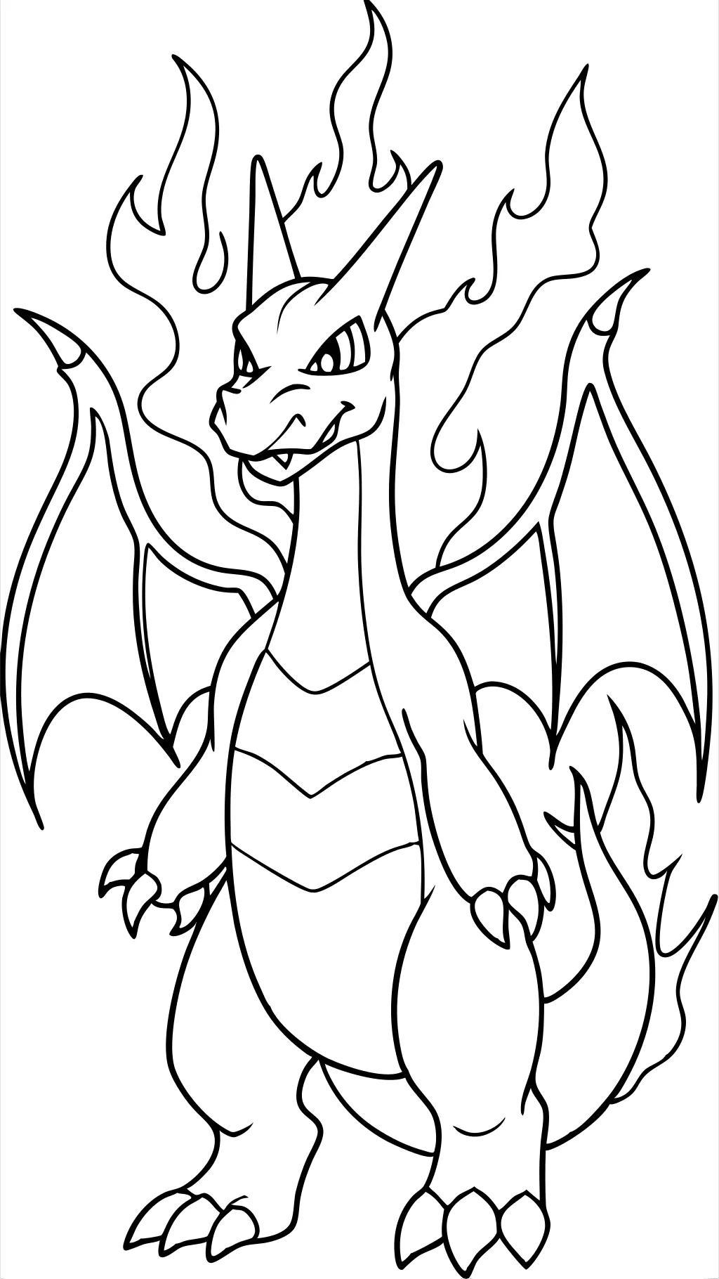 Páginas para colorear de Gigantamax Charizard